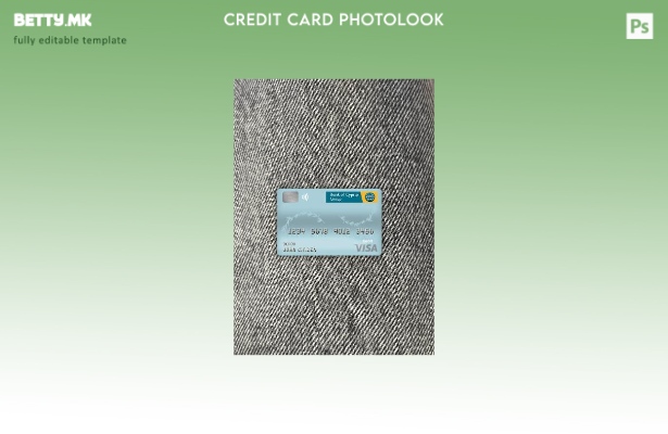 модерен стил Кипарската банка на Кипар за виза дебитна картичка photolook преден